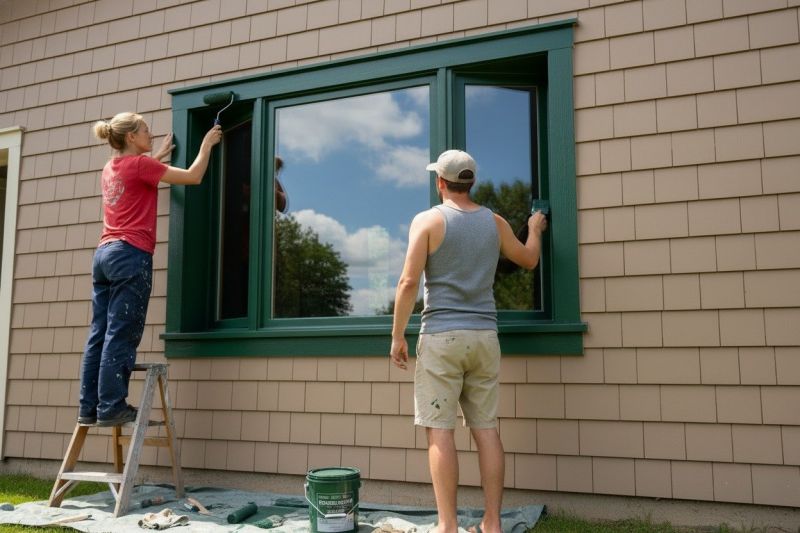 Local Window Frame Painting pros at work